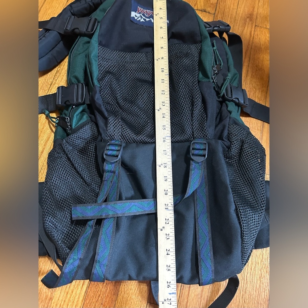 VTG 90s Jansport Large Hiking Backpack Made USA Talon zip - Picture 7 of 11